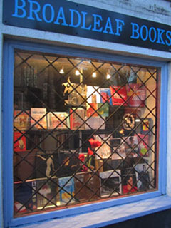 Broadleaf Books latest window display